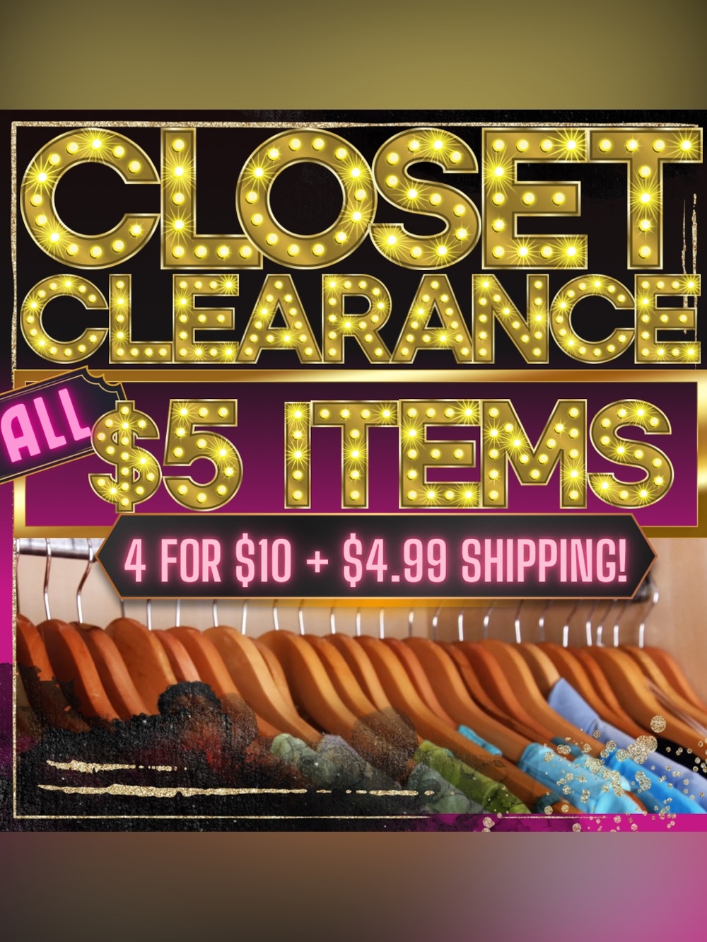 🌼4/$10🌼CLOSET CLEARANCE with $4.99 Shipping WOMENS MENS KIDS HOME BEAUTY CRAFTS